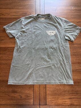 Cove Short-Sleeve Crew Tee in Olive Green with Chest Logo